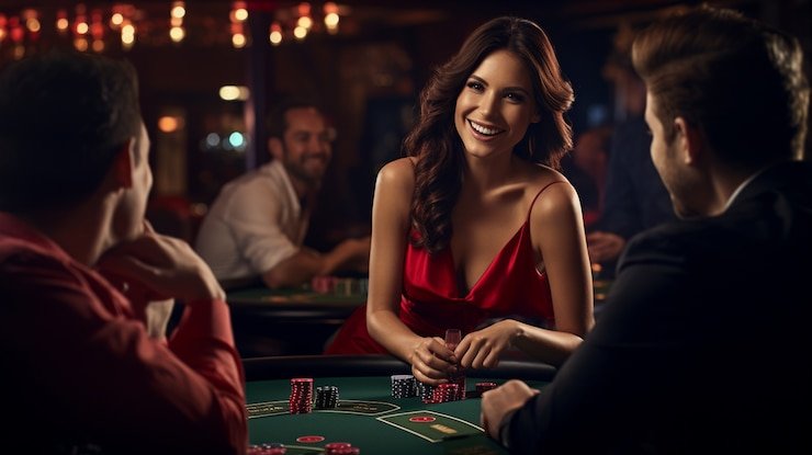 Live croupier announcing spin at lippo777 VIP table
